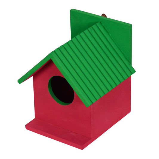 Bird House Crafted Roof For Garden Balcony Nest box