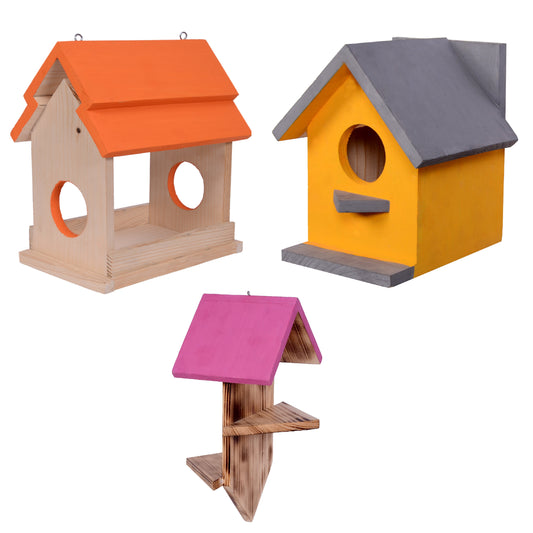 Bird House, Feeder & Jula Cute Combo For Garden balcony For Birds 🐤🪺